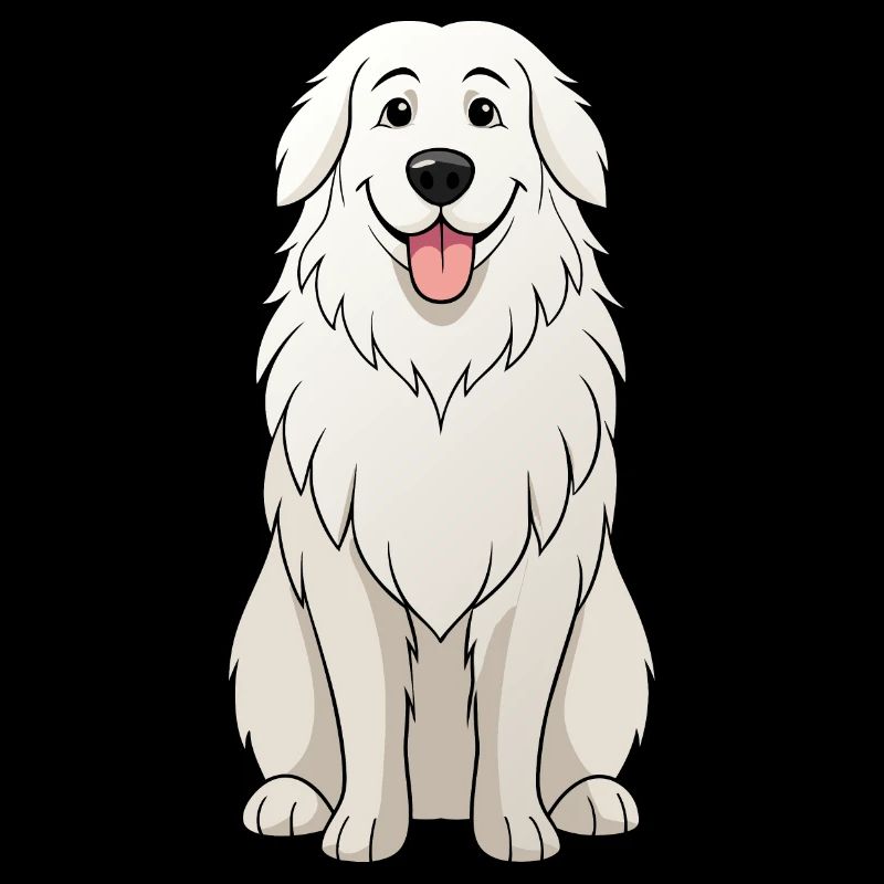 Serene Great Pyrenees Digital Art