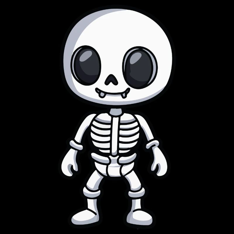 Skeleton Halloween Comic