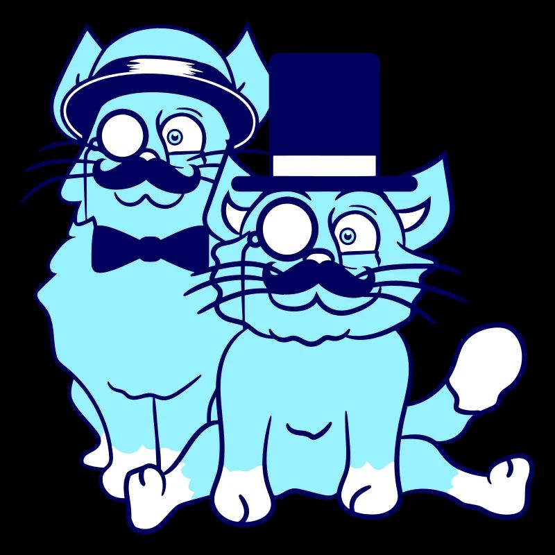 2 Sir Cats Mr. Cylinder Deux Monocle Team Rich