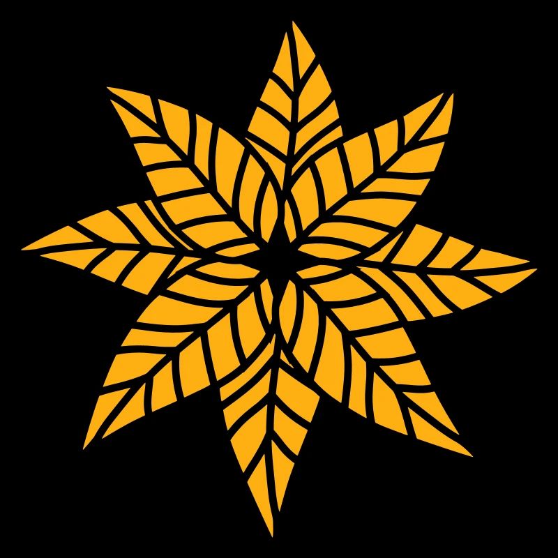 Kleines Stern Blatt Braun Hübsch Herbst Blättchen