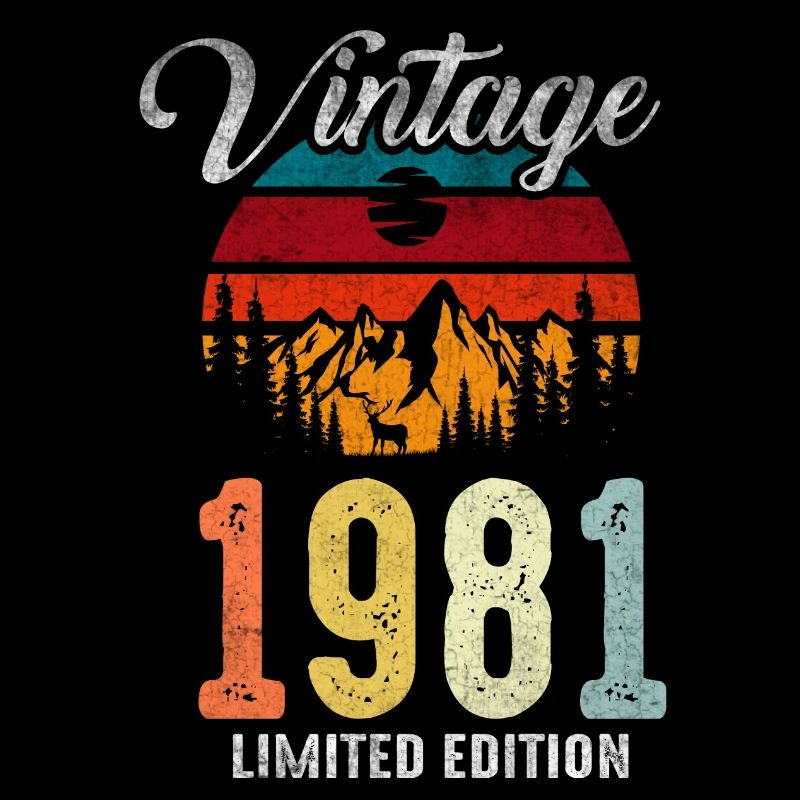Retro Vintage 1981 Made 1981 41st Bday