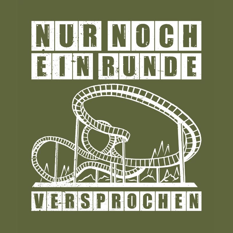 Eine Runde Freizeitpark Rollercoaster Achterbahn