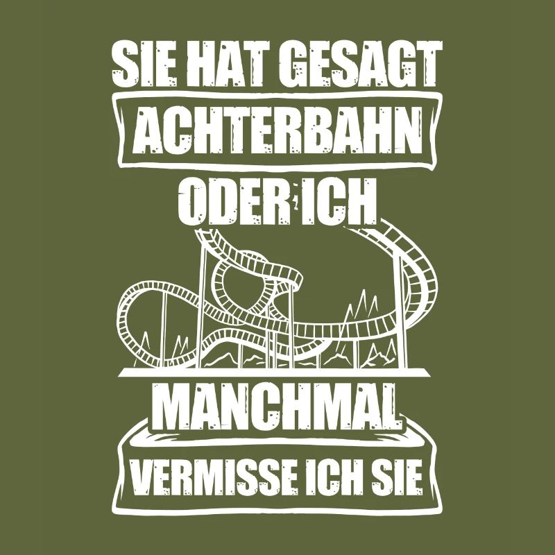 Achterbahn oder ich Freizeitpark Rollercoaster