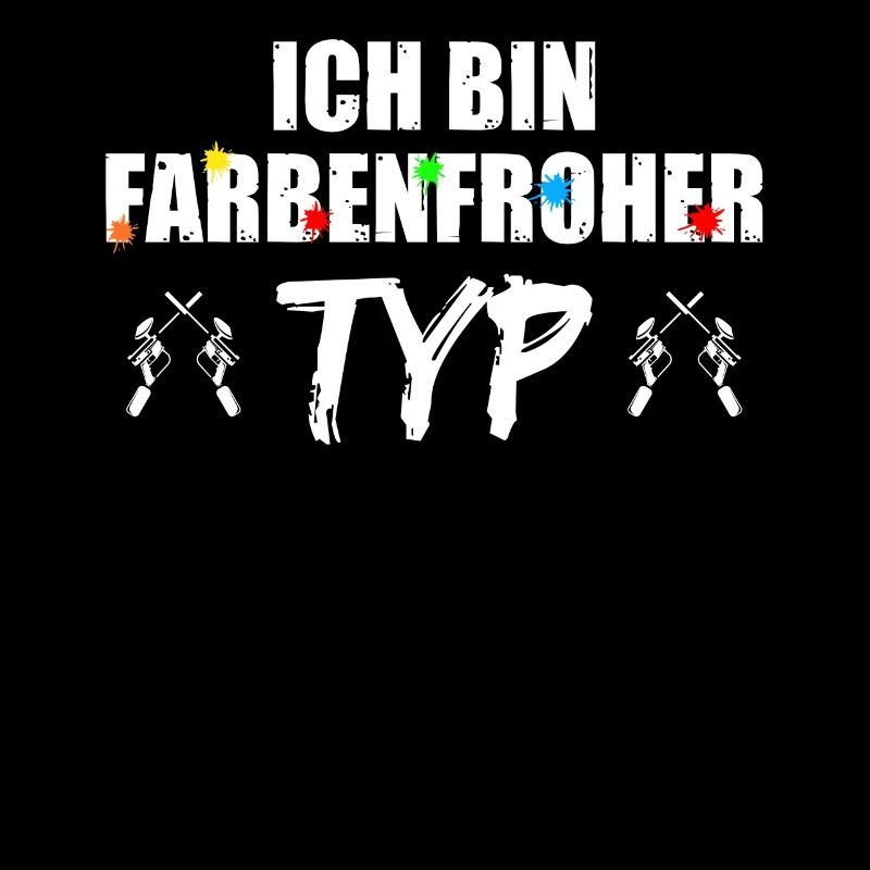 Farbenfroher Typ Gotcha Paintballspieler Paintball