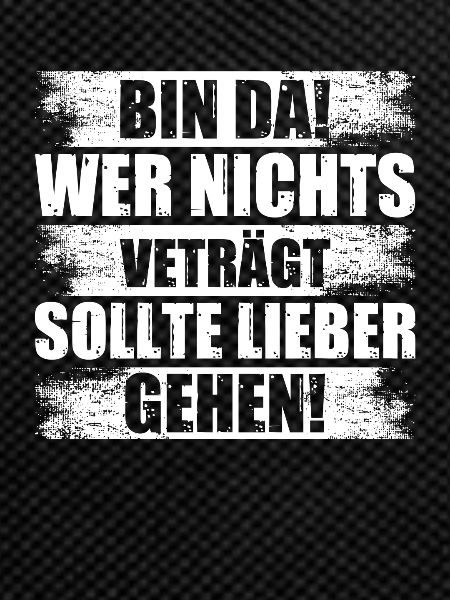 Bin da! Biertrinker Bierliebhaber Bier