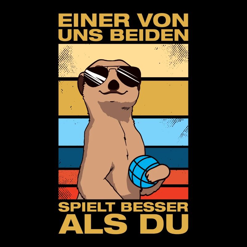 Einer von uns beiden Petanque Boule Boulespieler
