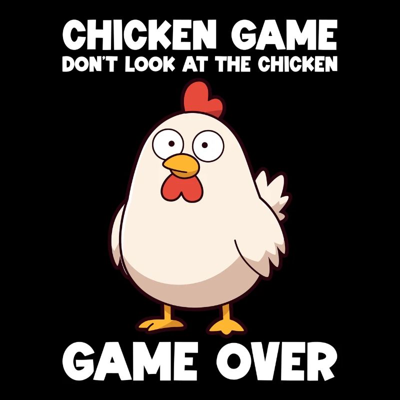 Jeu de poulet Ne regardez pas le poulet Hühner