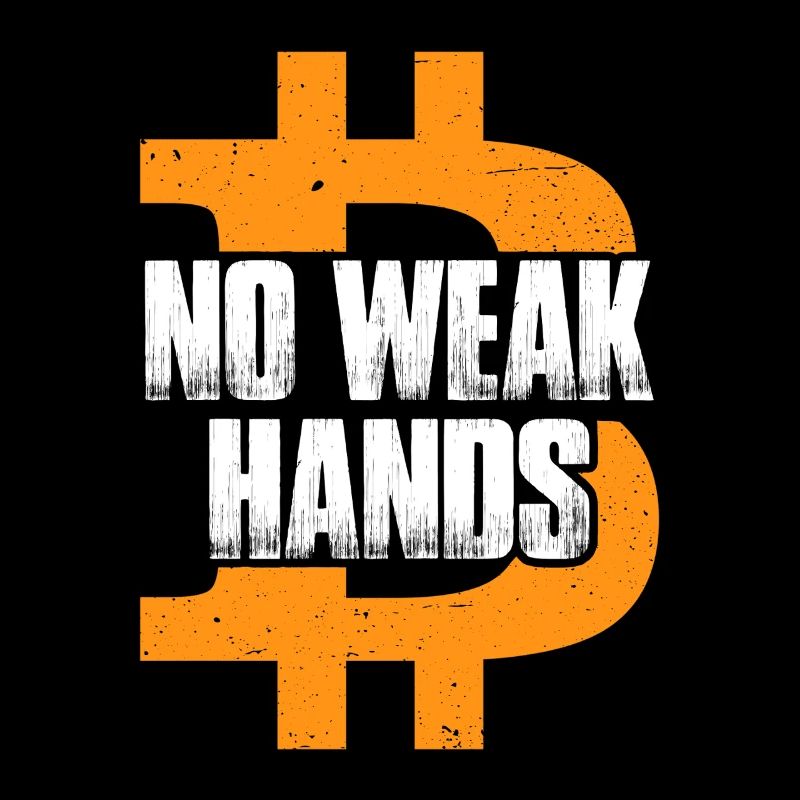 Pas de mains faibles Bitcoin Crypto Blockchain BTC Miner
