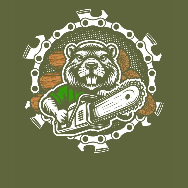 Castor tronçonneuse Bûcheron Forester Forester