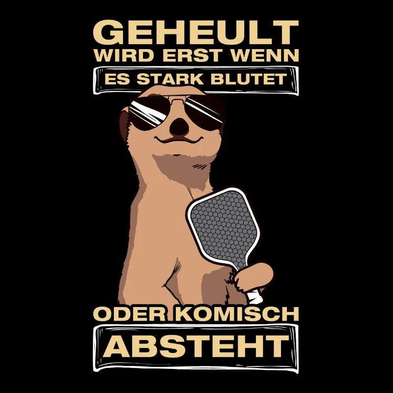 Geheult wird erst wenn es stark blutet Pickleball