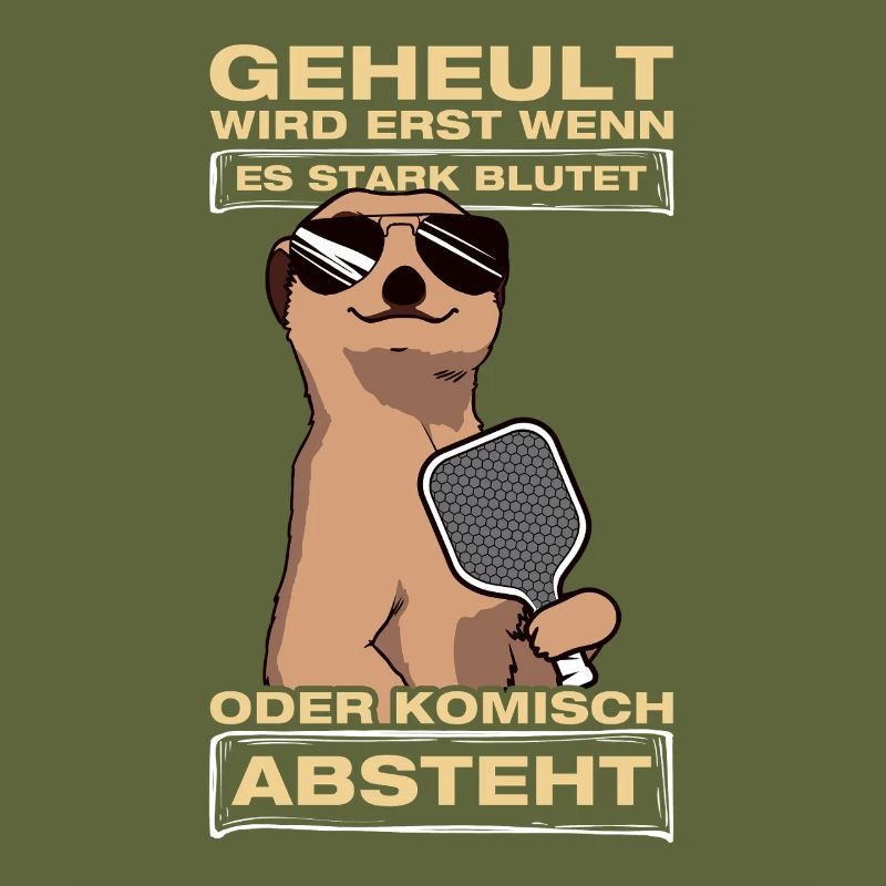 Geheult wird erst wenn es stark blutet Pickleball