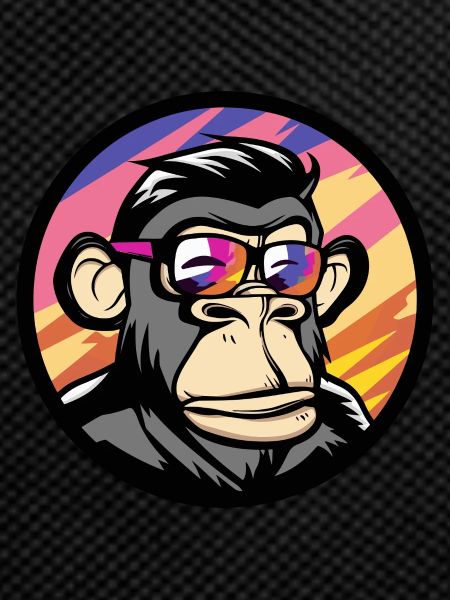 Affe Comic Cool Sommer