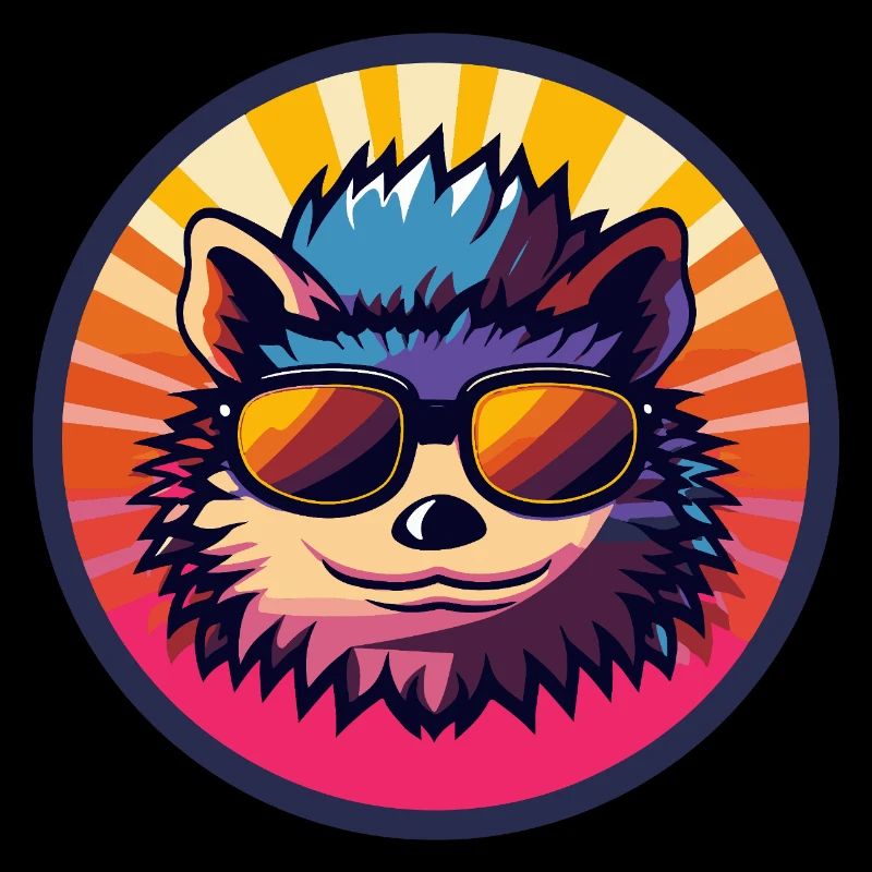 Igel Comic Cool Sommer