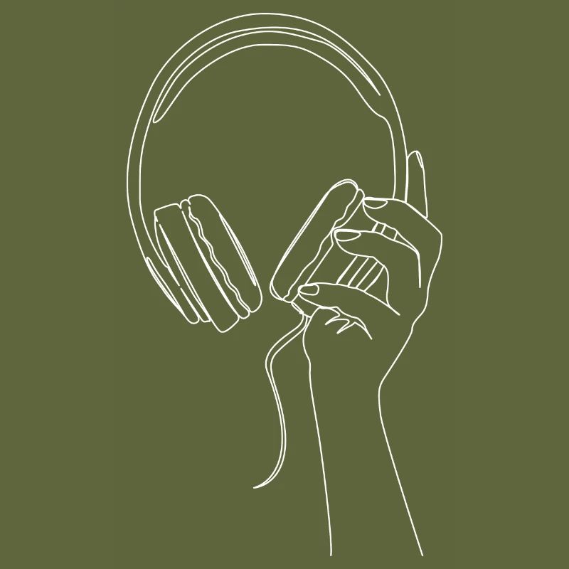 Headphones drawn