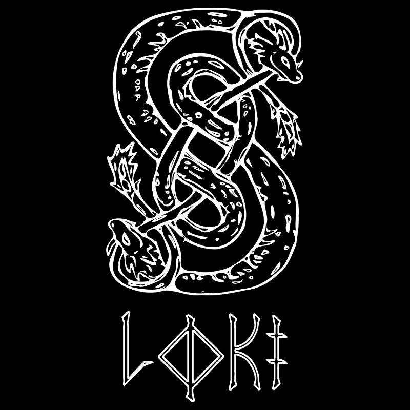 Nordischer Gott Loki Schlangen Symbol