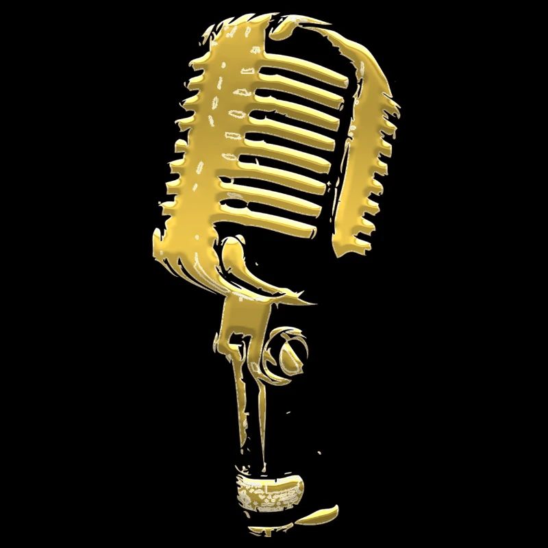 microphone black and white music