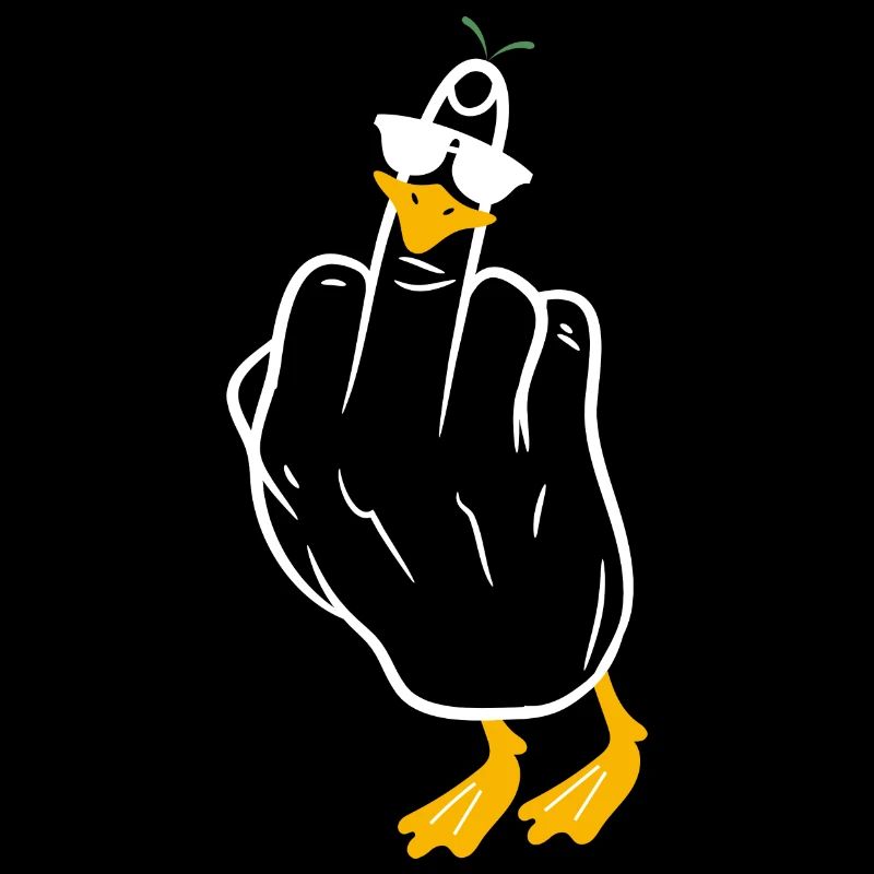 Goose Middle Finger Humor