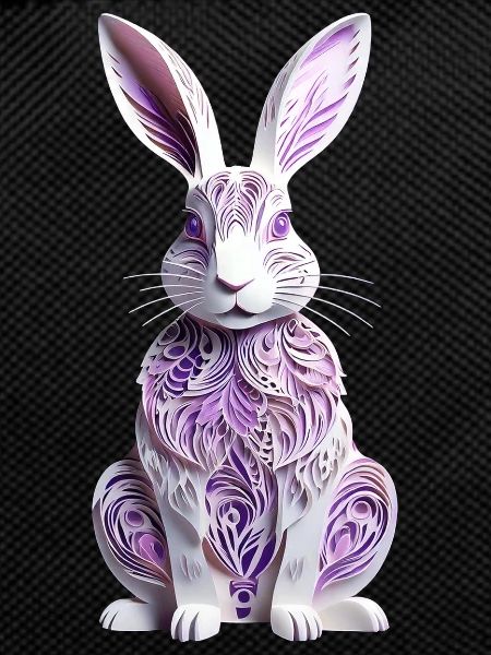 Bunny - Easter Bunny in Silhouette