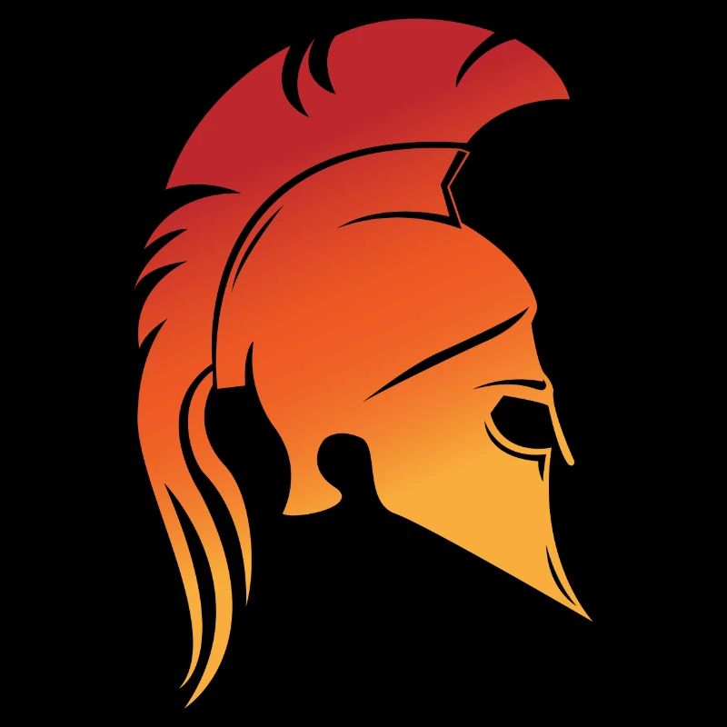 Sparta design, fire red