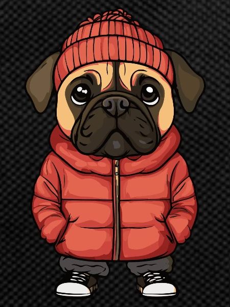 Bullmastiff Dog Winter