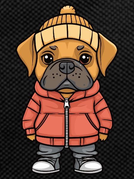 Mastiff Dog Winter