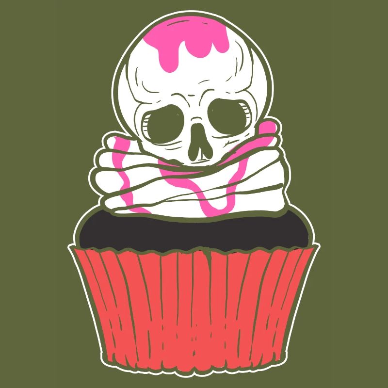 Schädel Cupcake Bäcker Geschenk