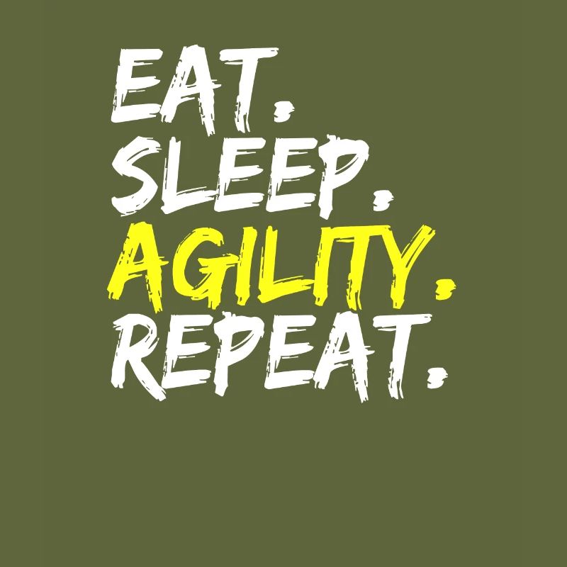 Eat Sleep Agility Repeat Dog Trainer Design