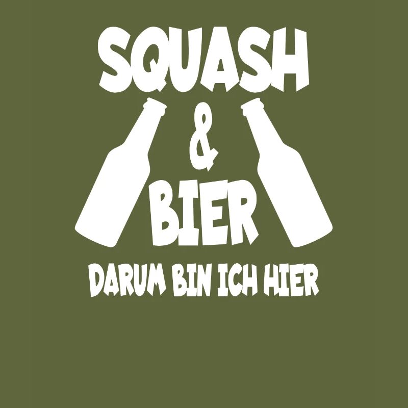 Squash & Bier Squashtrainer Squashspieler Geschenk