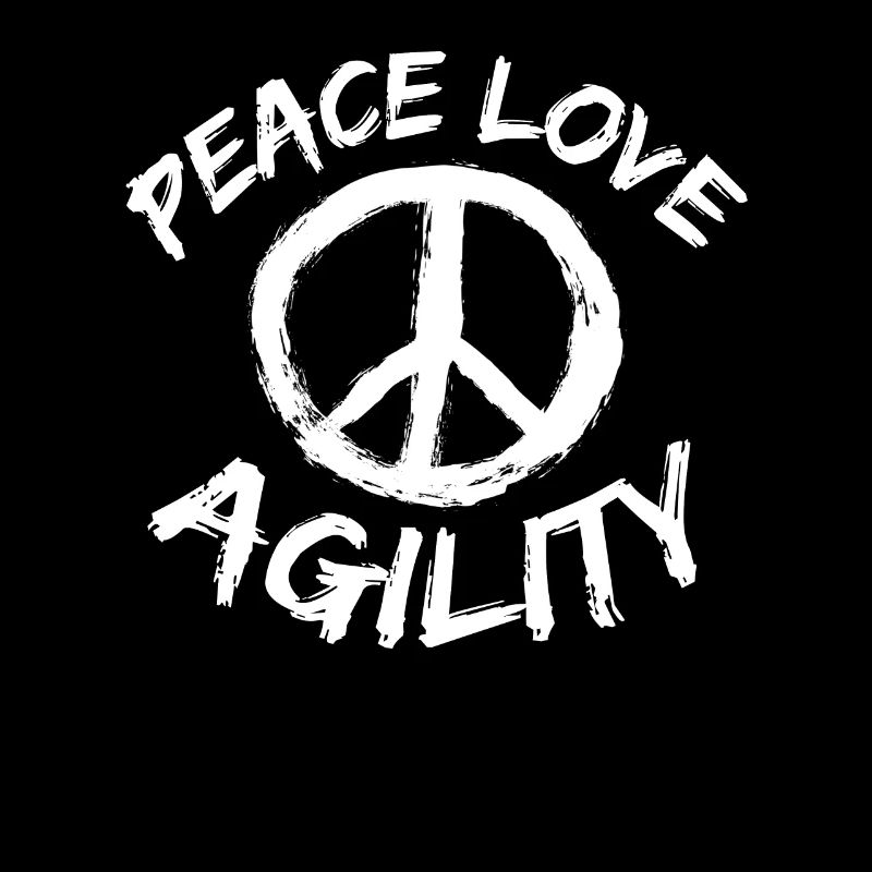 Peace Love Agility Gift Dog Trainer Design