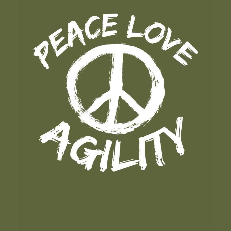 Peace Love Agility Gift Dog Trainer Design