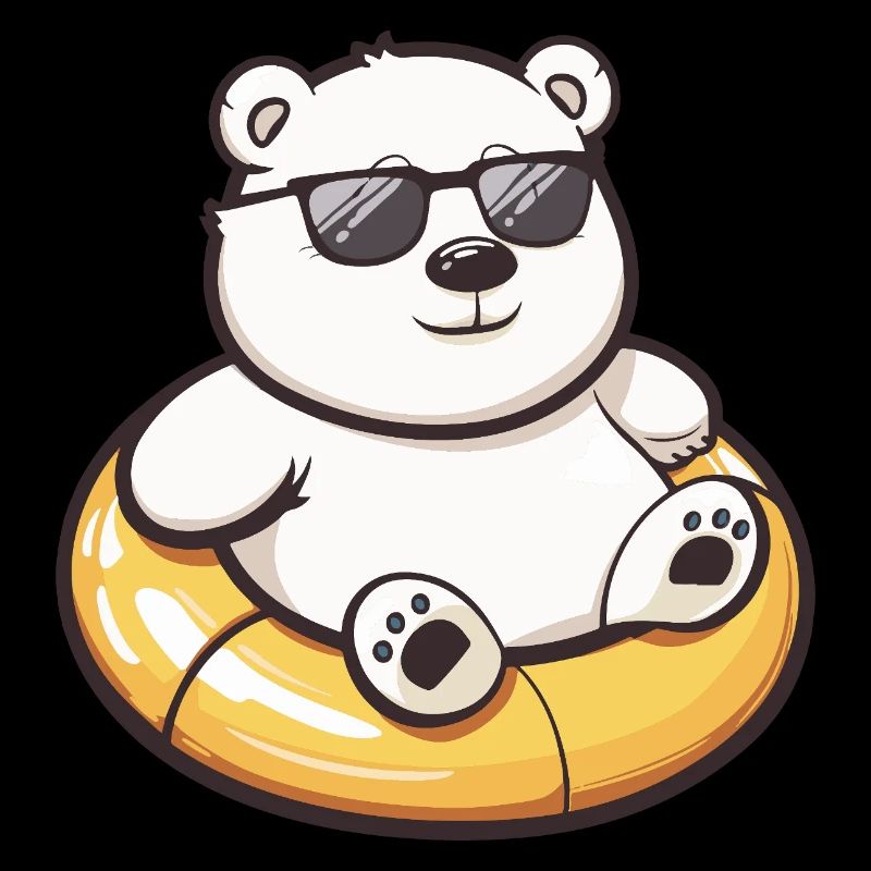 Ours polaire bande dessinée cool
