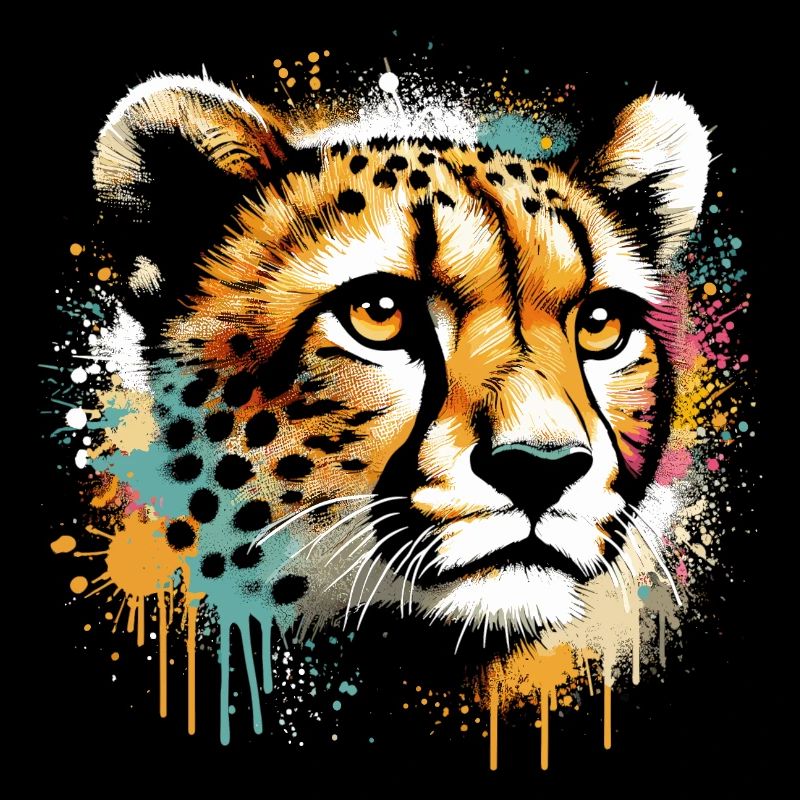 Guépard graffiti