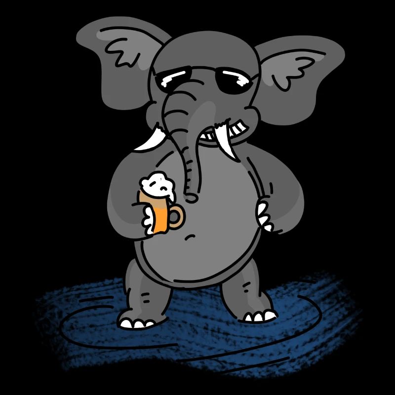 Elephant Beer Sunglasses Gift