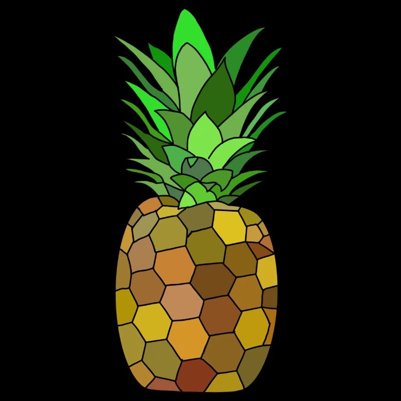 Geometric pineapple design
