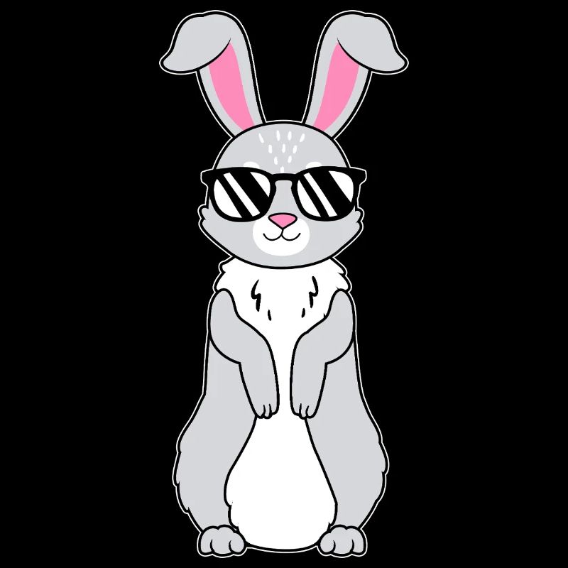 Cooler Hase mit Sonnenbrille Kanninchen Hasen