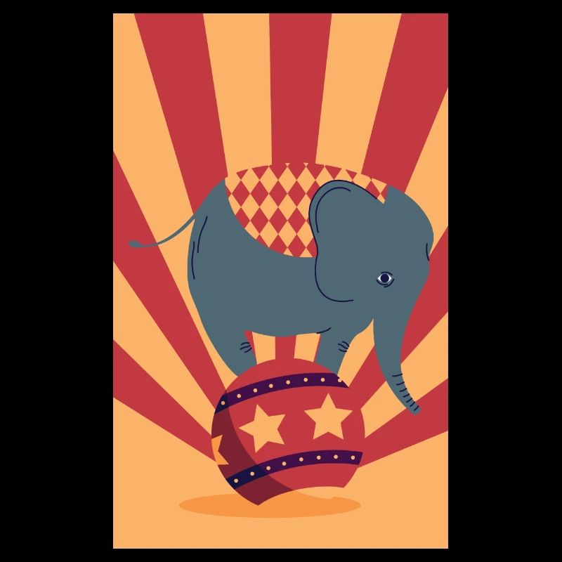 Poison monocycliste Retro Elephant