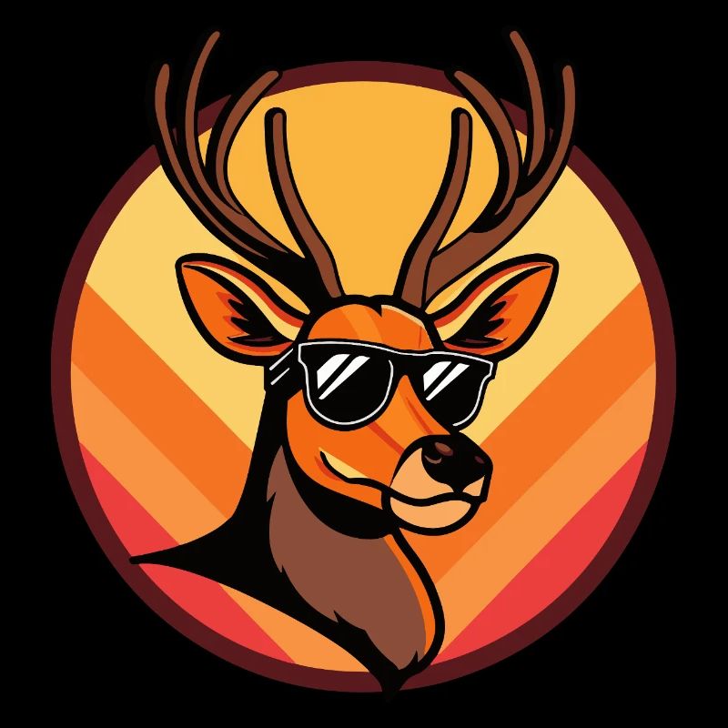 Hirsch Comic Cool Sommer