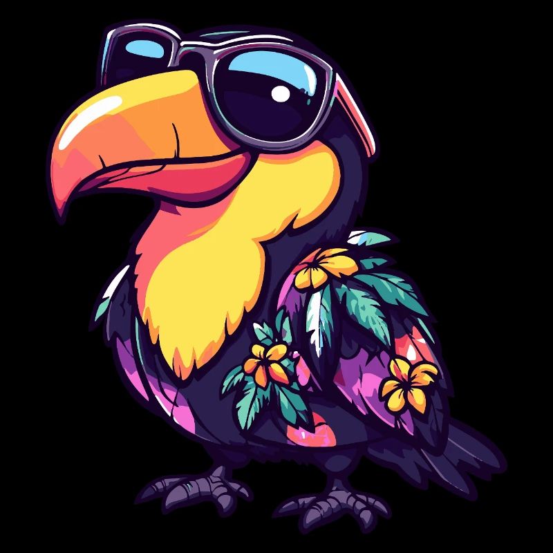 Tukan Vogel Comic Urlaub