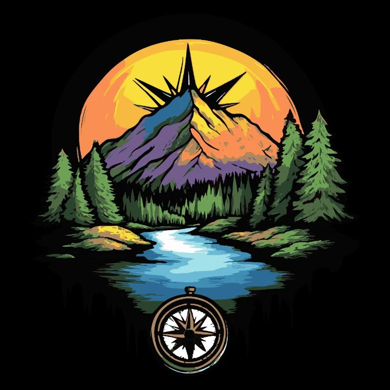 Berge Kompass