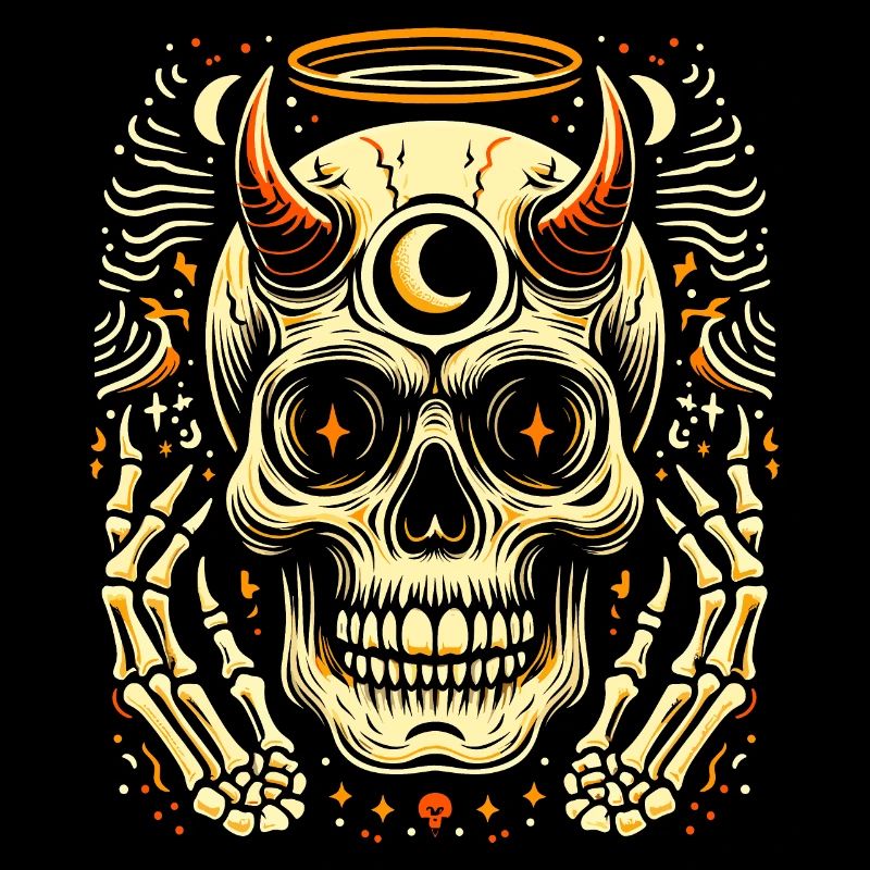 Tête de mort diable