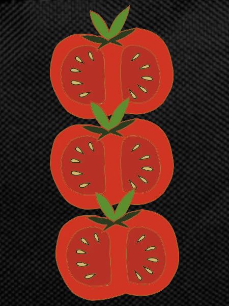Tomatoes 3-fold red