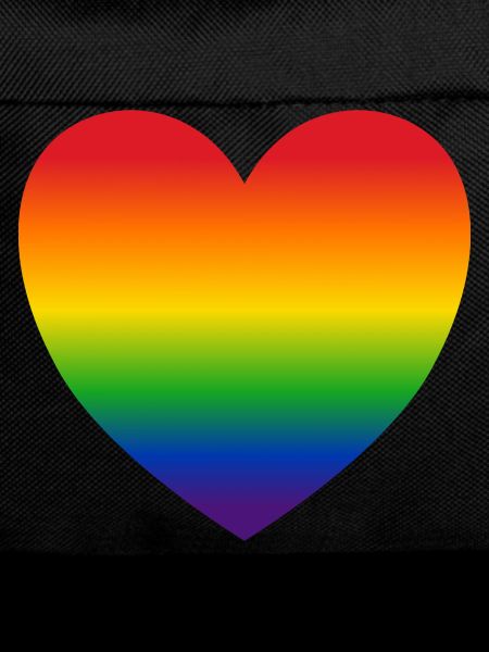 Herz Regenbogenfarben Geschenk