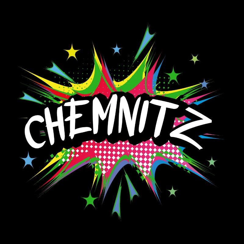 Chemnitz Germany City Pop Art Comic Art