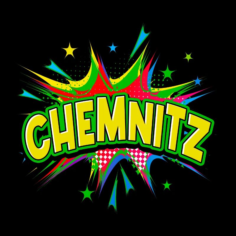 Chemnitz Germany City Pop Art Comic Art