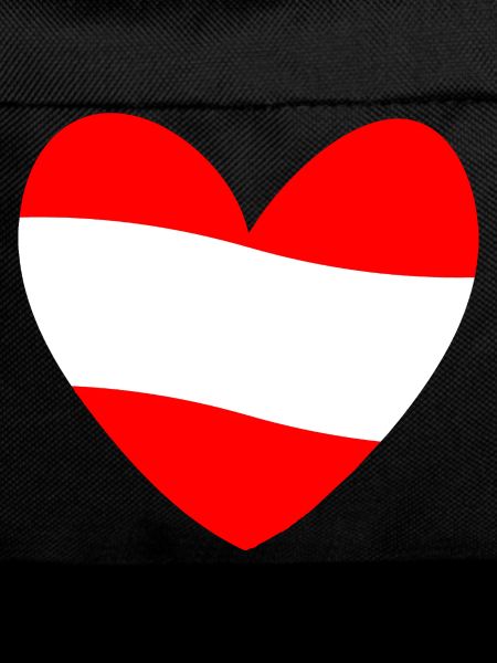 Austria flag heart