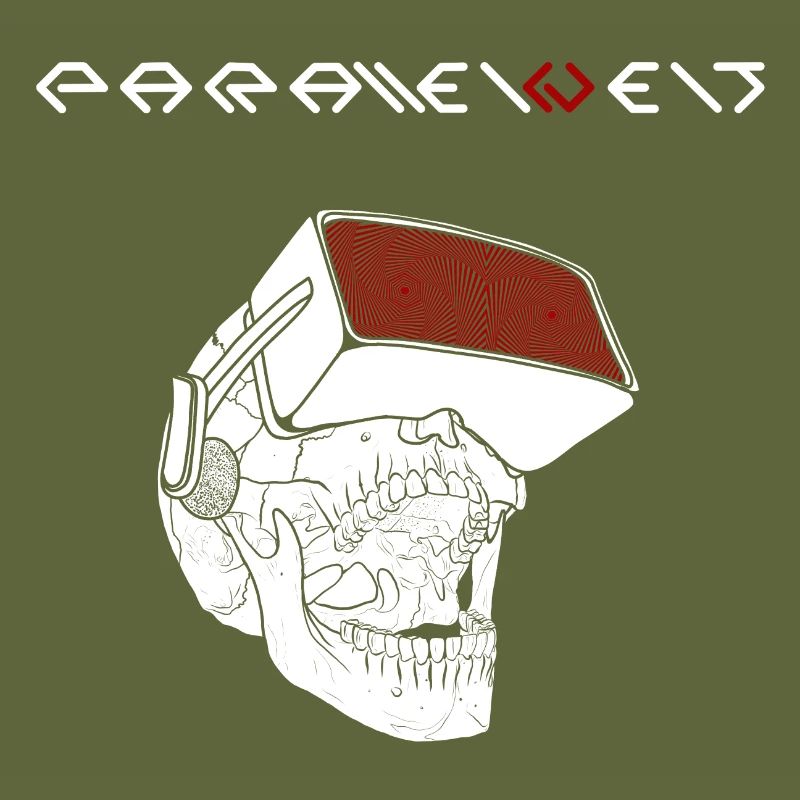 Parallel world skull white