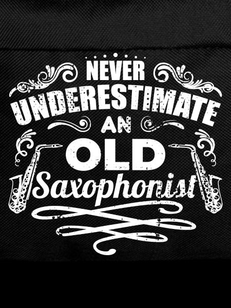 Never underestimate an old saxophonist