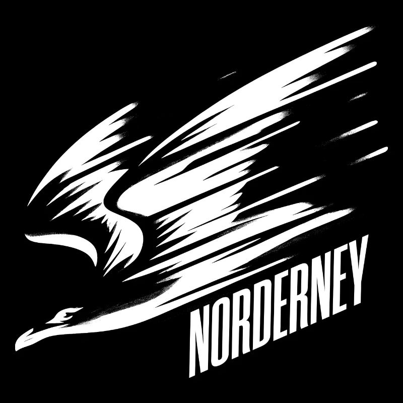 Norderney Sturzflug Tiefflieger Möwe Urlaub T-Shir