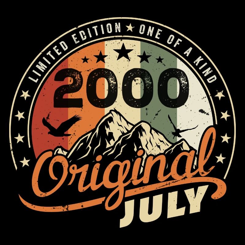 2000 Juillet 2000 Chemise Anniversaire 2000 Cadeau