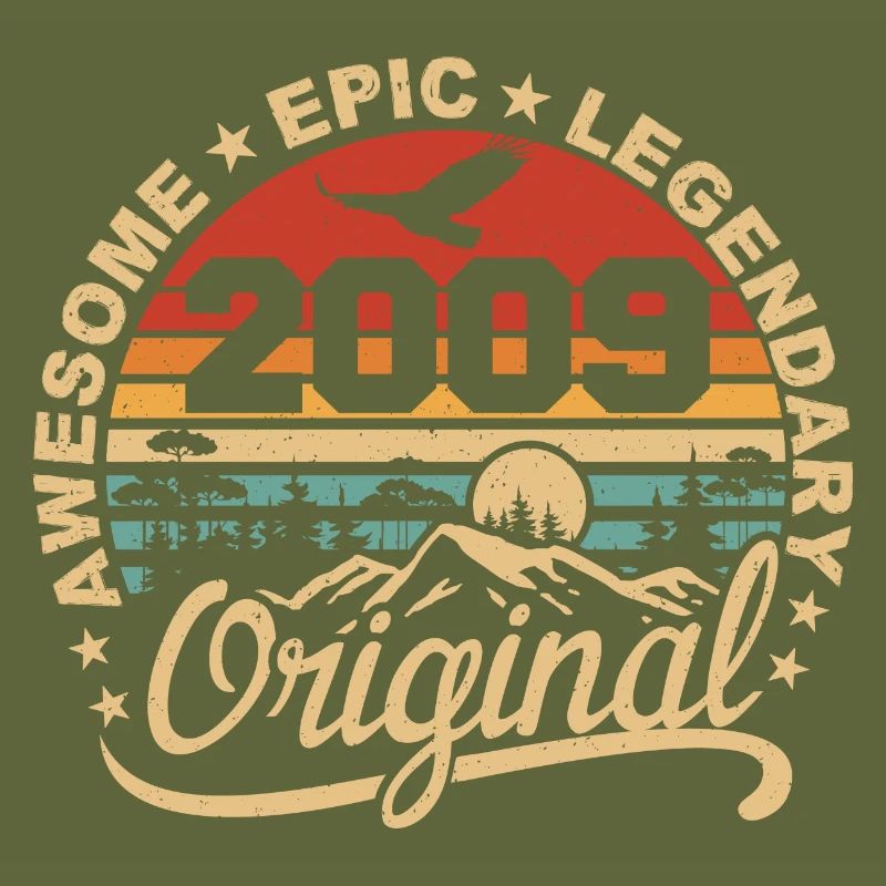 Original 2009 Retro 2009 Birthday Gift